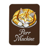 Spint machine, Schattigee slapende gemberkat Magneet (Verticaal)