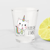 Spint me een Shot Tequila Kawaii Catcorn Glas (Voorkant)