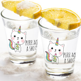 Spint me een Shot Tequila Kawaii Catcorn Glas