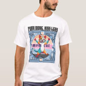 Spint meer gesis minder - Grappig kat T-shirt voor (Voorkant)