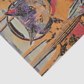 Spint Mix-a-Lot, DJ Kat Spins Tunes Gestileerd Tissuepapier (Detail)