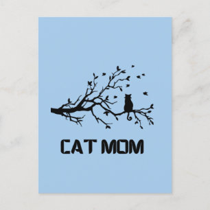 "Spint perfect trotse kattenmoeder" Briefkaart