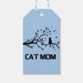 "Spint perfect trotse kattenmoeder" Cadeaulabel