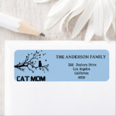 "Spint perfect trotse kattenmoeder Etiket (Insitu)