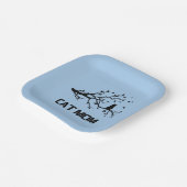 "Spint perfect trotse kattenmoeder" Papieren Bordje (Gebogen)