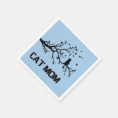 "Spint perfect trotse kattenmoeder" Servet (Hoek)