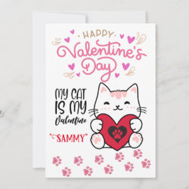 Spint-perfect van jou: kitten liefde op Valentijns Feestdagenkaart
