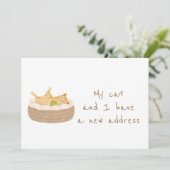 Spint perfect verplaatst, ons nieuwe adres aankondiging (Staand voorkant)