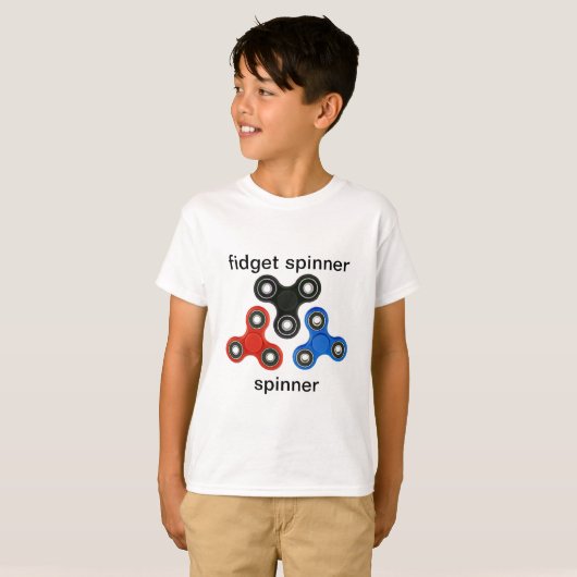 spint-shirt met fidget t-shirt (Voorkant volledig)