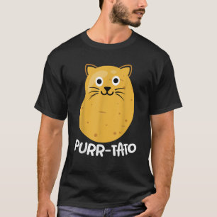 Spint tatoeage Grappig Kattenaardappel Kattenliefh T-shirt