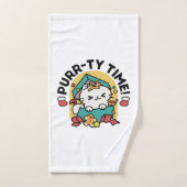 Spint-ty tijd! - Feestelijke Cat Christmas Design Bad Handdoek (Handdoek)