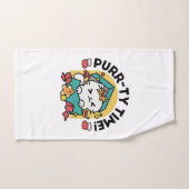 Spint-ty tijd! - Feestelijke Cat Christmas Design Bad Handdoek (Handdoek)