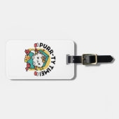 Spint-ty tijd! - Feestelijke Cat Christmas Design Bagagelabel (Voorkant horizontaal)