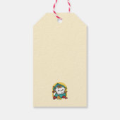 Spint-ty tijd! - Feestelijke Cat Christmas Design Cadeaulabel (Achterkant)