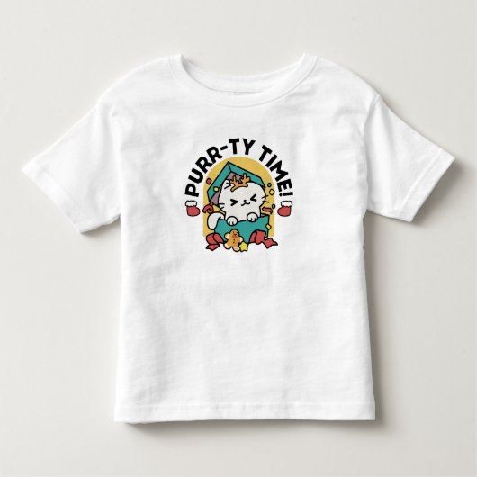 Spint-ty tijd! - Feestelijke Cat Christmas Design Kinder Shirts (Voorkant)