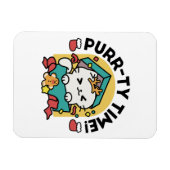 Spint-ty tijd! - Feestelijke Cat Christmas Design Magneet (Horizontaal)