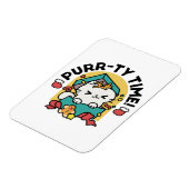 Spint-ty tijd! - Feestelijke Cat Christmas Design Magneet (Linkerzijde)