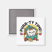 Spint-ty tijd! - Feestelijke Cat Christmas Design Magneet (Voorkant / Achterkant)