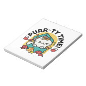 Spint-ty tijd! - Feestelijke Cat Christmas Design Notitieblok (Linkerzijde)