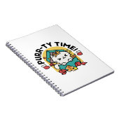 Spint-ty tijd! - Feestelijke Cat Christmas Design Notitieboek (Rechterzijde)