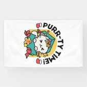 Spint-ty tijd! - Feestelijke Cat Christmas Design Spandoek (Horizontaal)