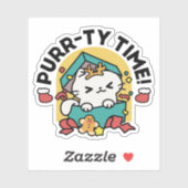 Spint-ty tijd! - Feestelijke Cat Christmas Design Sticker (Vel)