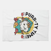 Spint-ty tijd! - Feestelijke Cat Christmas Design Theedoek (Horizontaal)