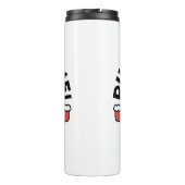 Spint-ty tijd! - Feestelijke Cat Christmas Design Thermosbeker (Achterkant)