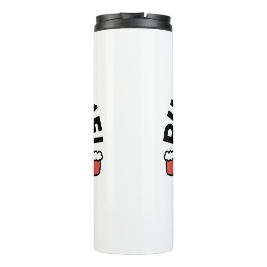 Spint-ty tijd! - Feestelijke Cat Christmas Design Thermosbeker (Achterkant)