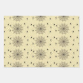 Spinweb en spinnen aan de muur inpakpapier vel (Voorkant 3)