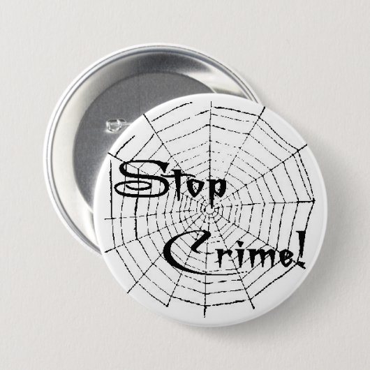 Spinweb Ronde Button 7,6 Cm (Voorkant /achterkant)