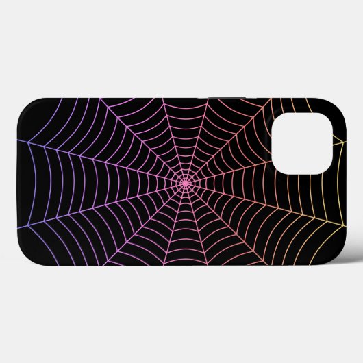 Spinweb zwart paars oranje Halloween patroon Case-Mate iPhone Case (Achterkant (horizontaal))
