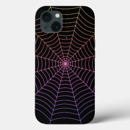 Spinweb zwart paars oranje Halloween patroon Case-Mate iPhone Case