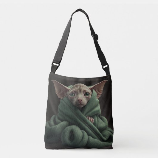 SPINX HAIRLESS CAT PURSES, ALLE OVER DRUKTAS CROSSBODY TAS (Voorkant)