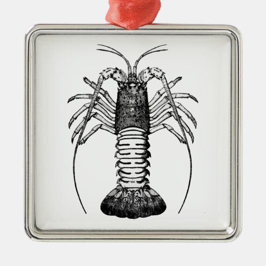Spiny Lobster (Californië) Metalen Ornament (Voorkant)