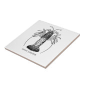 Spiny Lobster (Californië) Tegeltje (Zijkant)