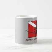 Spiny Lobster Diving met Red Diver Down Flag URM Koffiemok (Center)