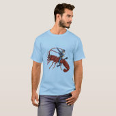Spiny Lobster Diving met Scuba Diver T-shirt (Voorkant volledig)