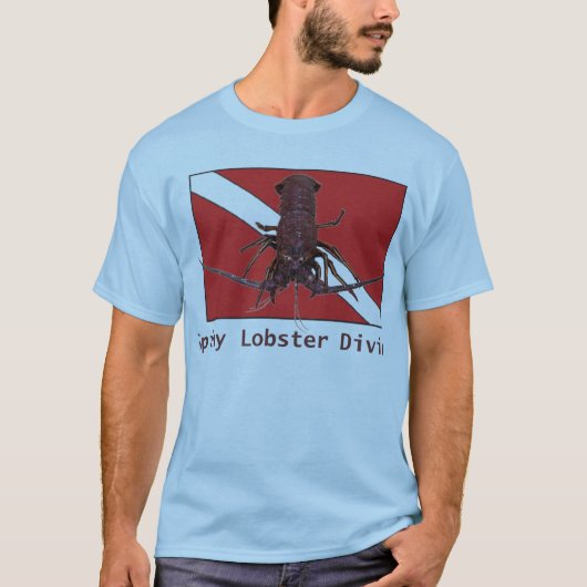 Spiny Lobster Diving T-shirt (Voorkant)