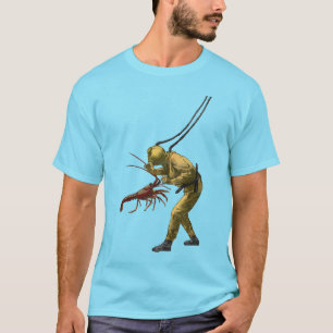 Spiny Lobster en Helm Diver T-shirt