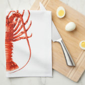 Spiny Lobster Kitchen of Tea Towel Theedoek (Quarter Fold)
