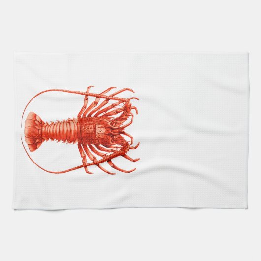 Spiny Lobster Kitchen of Tea Towel Theedoek (Horizontaal)