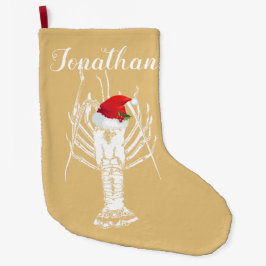 Spiny Lobster met Santa Hat Stocking Grote Kerstsok