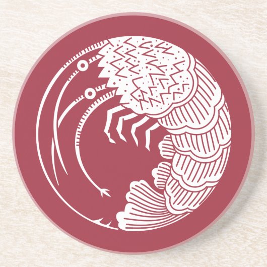 Spiny lobster zandsteen onderzetter (Voorkant)