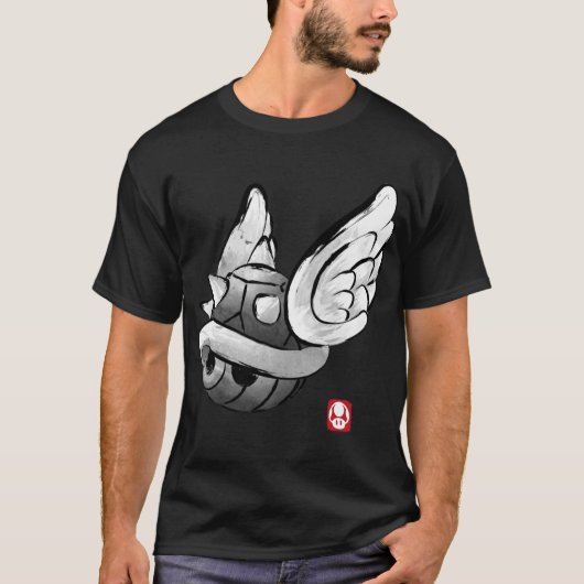 Spiny shell sumi e funny t-shirt (Voorkant)