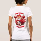 Spinzen door het leven – Knuffelbare Valentijnsdag T-shirt (Achterkant)