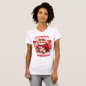 Spinzen door het leven – Knuffelbare Valentijnsdag T-shirt (Voorkant volledig)