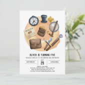 Spion betoverde detective verjaardag kaart (Staand voorkant)