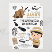 Spion Detective Secret Agent Jongen Verjaardag Uit Kaart (Voorkant / Achterkant)