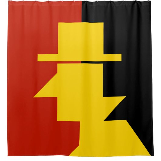 spion douchegordijn (Voorkant)